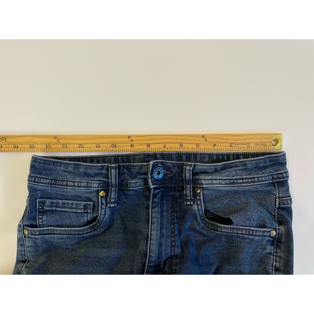 The Perfect Jean NYC Jeans Mens 30x30(28.5"L) Blue Slim Fit Stretch Denim - Picture 6 of 8